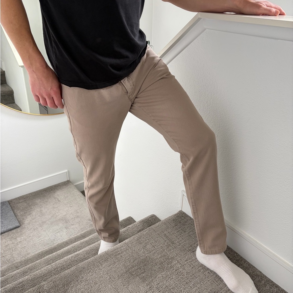 Zegna Sport — Classic Fit Tan Chinos for Men